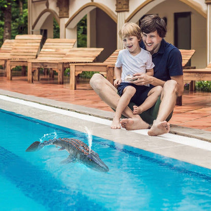 Remote Control Swimming Dinosaur Toy - Rechargeable RC Water Pool Toy