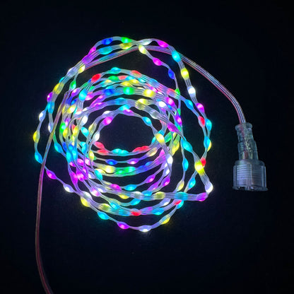 RGB Seed LED Pixel String Lights — Color-Changing Addressable Fairy Lights for Decor