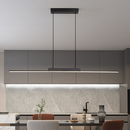 Modern Linear LED Pendant Light for Kitchen and Dining Room