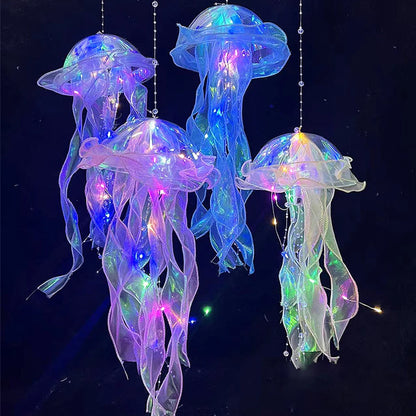 Jellyfish Night Light - Color-Changing Hanging Lantern Mood Lamp