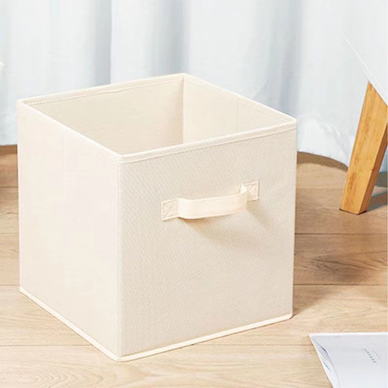 Collapsible Fabric Cube Storage Bin with Handle, Foldable