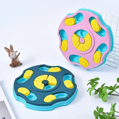 Dog Puzzle Slow Feeder - Interactive Treat Dispenser Bowl for Pups