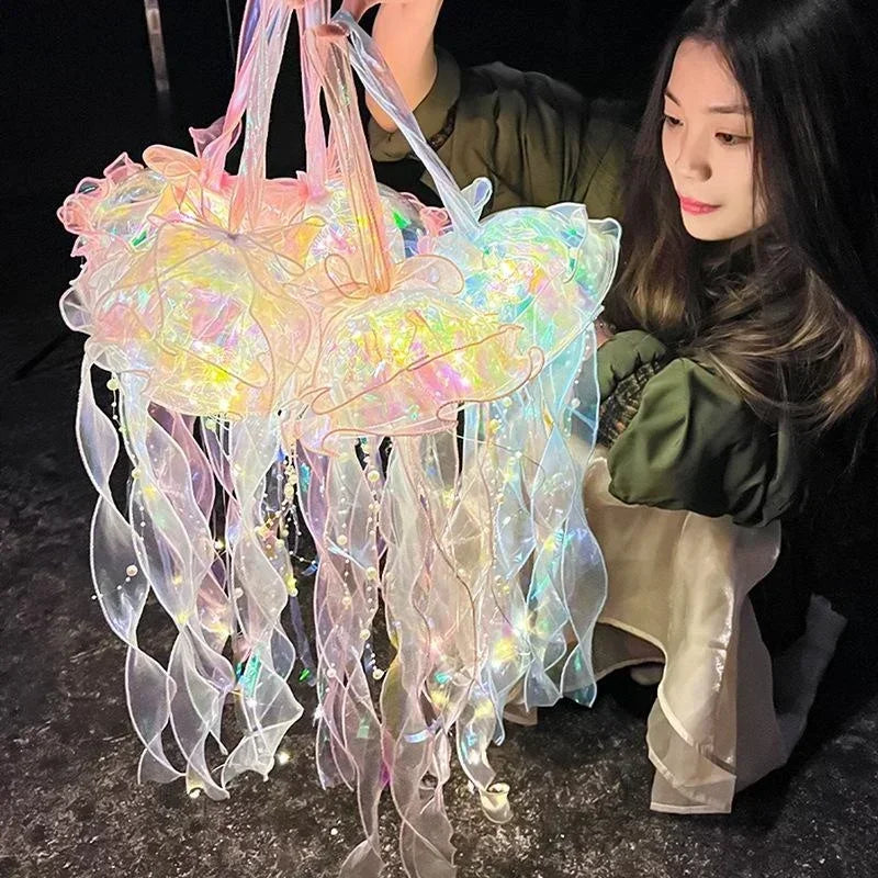 Jellyfish Mood Lamp - Portable LED Atmosphere Night Light Decor