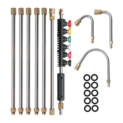 Pressure Washer Extension Wand Set, 10-Piece Kit with Quick-Connect Ti