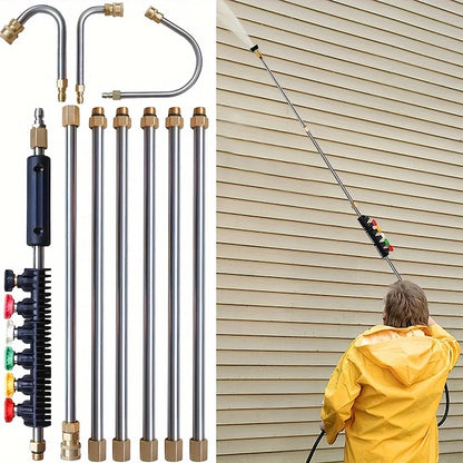 Pressure Washer Extension Wand Set, 10-Piece Kit with Quick-Connect Ti