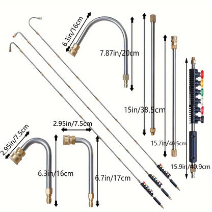 Pressure Washer Extension Wand Set, 10-Piece Kit with Quick-Connect Ti