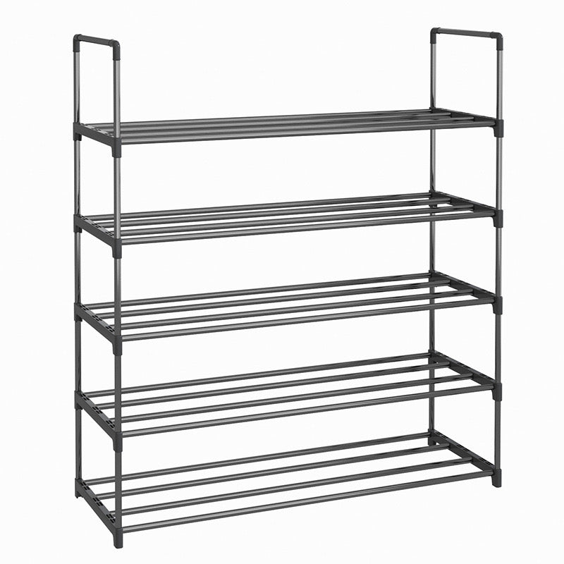 5-Tier Metal Shoe Rack Organizer, Space-Saving Storage Shelf