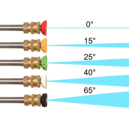 Pressure Washer Extension Wand 30 Bent Lance with 5 Spray Nozzles