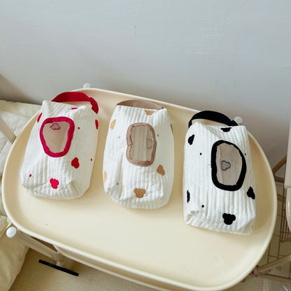 Quilted Wet Wipes Pouch - Portable Travel Tissue Case with Strap