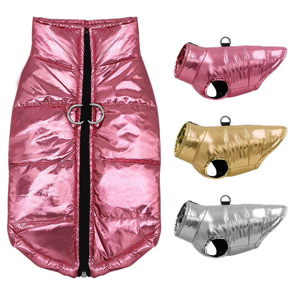 Waterproof Dog Winter Coat Small Dog Padded Jacket Warm Pet Vest