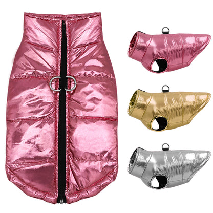 Waterproof Dog Winter Coat Small Dog Padded Jacket Warm Pet Vest