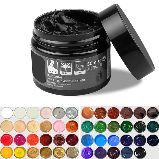 Leather Repair Balm - Recoloring Cream for Car Seats & Sofas