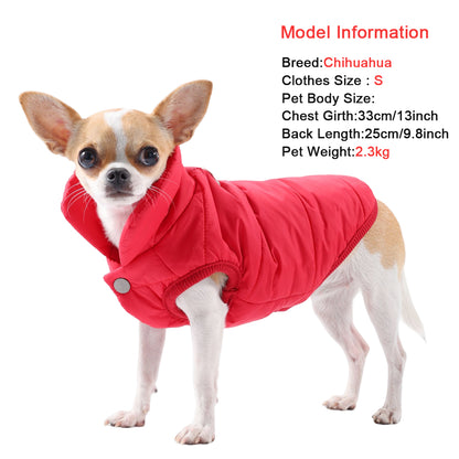Waterproof Winter Dog Coat - Fleece-Lined Jacket for Small Dogs