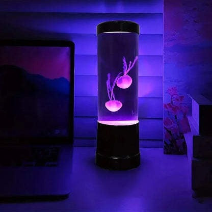 Color-Changing Jellyfish Lamp, LED Mood Light with Remote Control