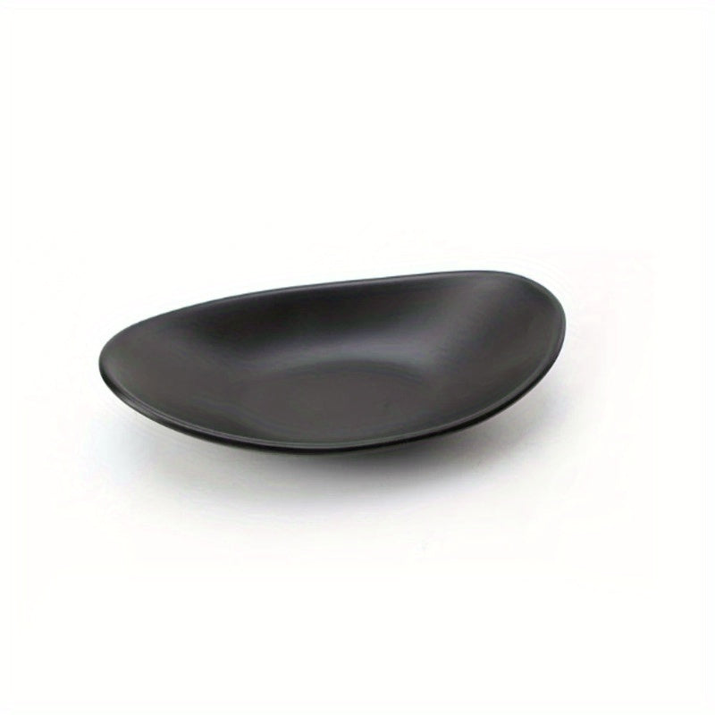 Oval Matte Black Trinket Dish - Jewelry, Ring & Key Tray Organizer