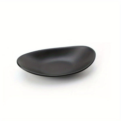 Oval Matte Black Trinket Dish - Jewelry, Ring & Key Tray Organizer