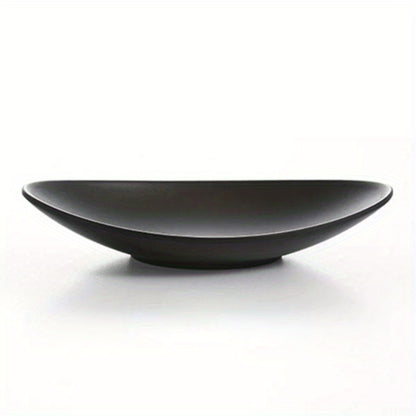 Oval Matte Black Trinket Dish - Jewelry, Ring & Key Tray Organizer