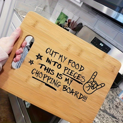 Funny Engraved Bamboo Cutting Board — Novelty Kitchen Gift Board