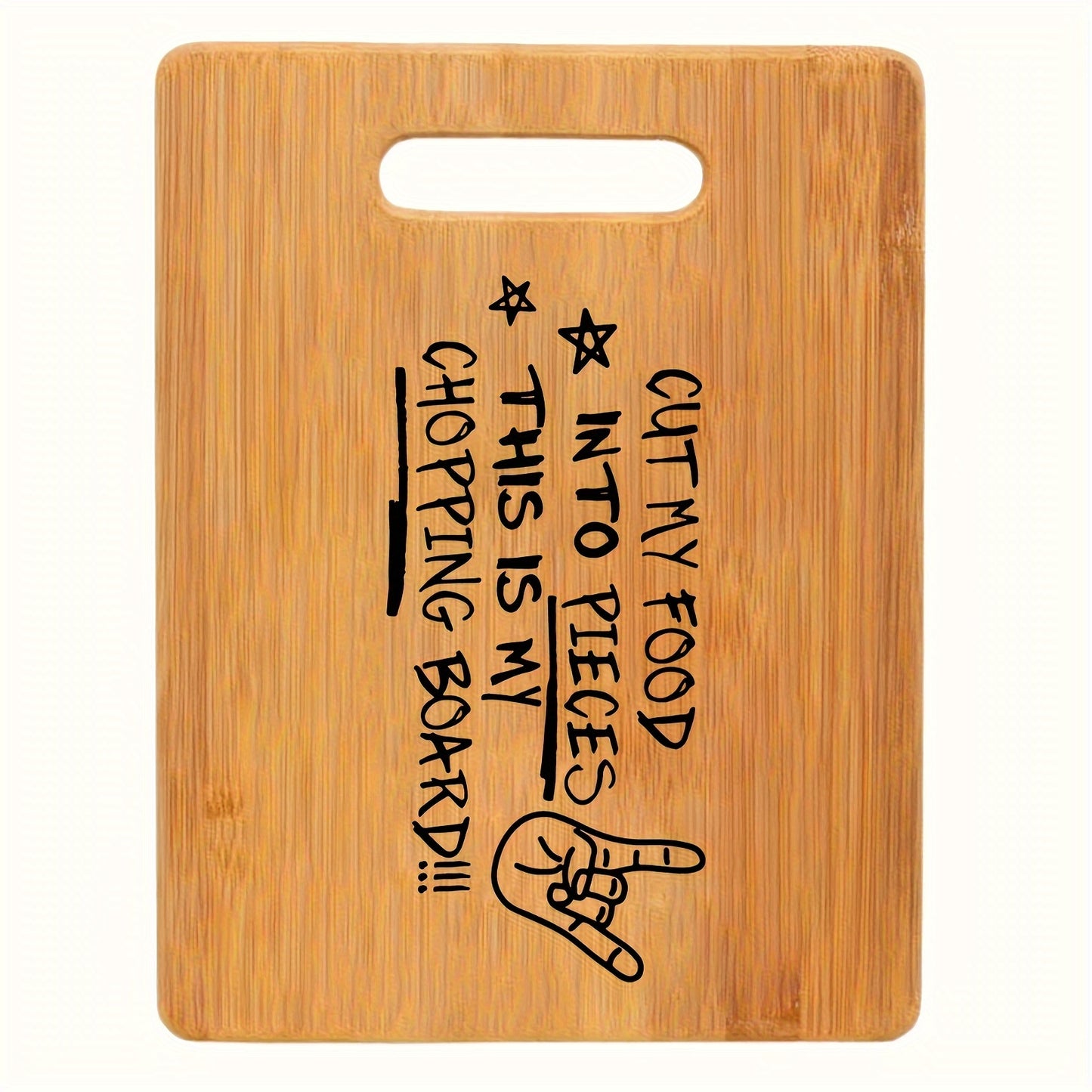Funny Engraved Bamboo Cutting Board — Novelty Kitchen Gift Board