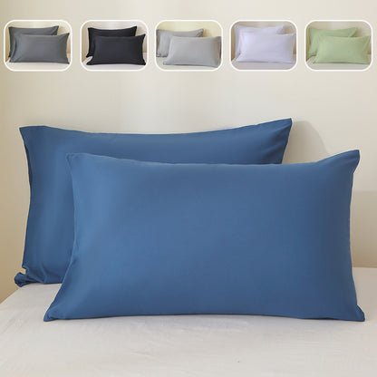 Brushed Pillowcases Set of 2 — Soft Solid Bed Pillow Covers