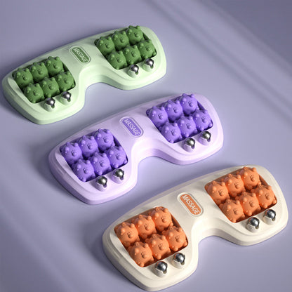 Dual Foot Roller Massager Textured Rollers for Relaxation and Comfort