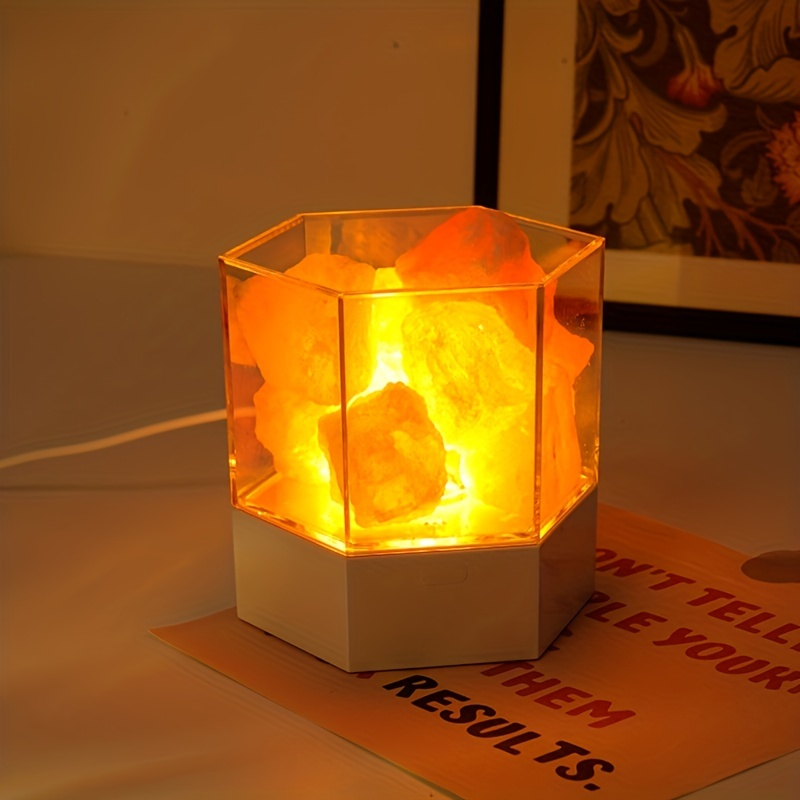Himalayan Crystal Salt Table Lamp Warm Night Light