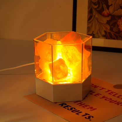 Himalayan Crystal Salt Table Lamp Warm Night Light