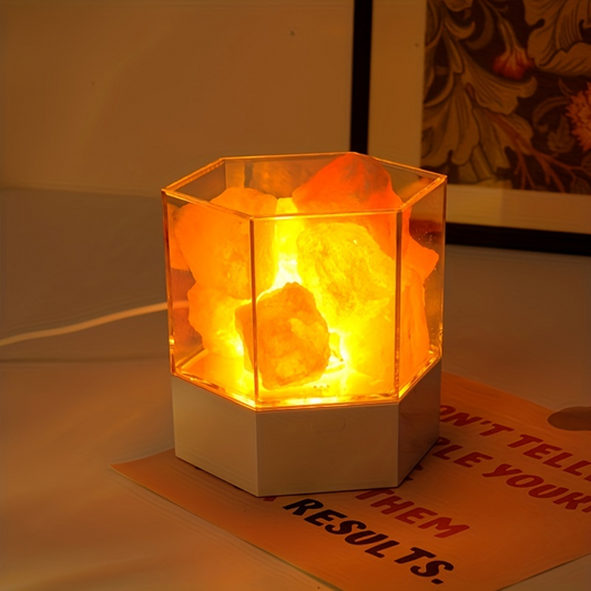 Himalayan Crystal Salt Table Lamp Warm Night Light