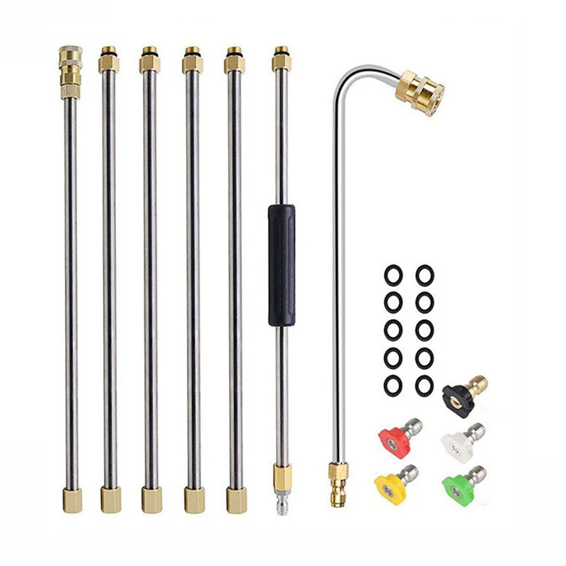Pressure Washer Extension Wand Set with Quick-Connect Spray Nozzles