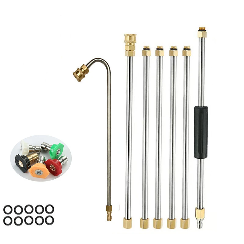 Pressure Washer Extension Wand Set with Quick-Connect Spray Nozzles