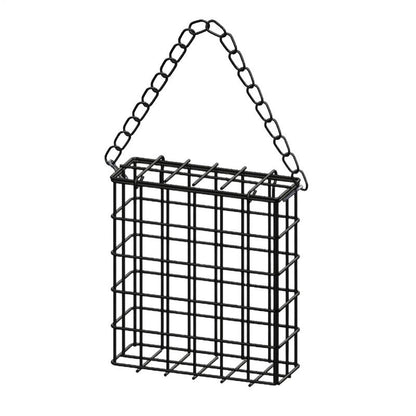 Metal Suet Cage Bird Feeder Hanging Chain Outdoor Garden Wild Birds