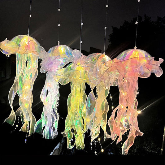LED Jellyfish Lamp — Color-Changing Mood Night Light for Bedroom & Desk Decor