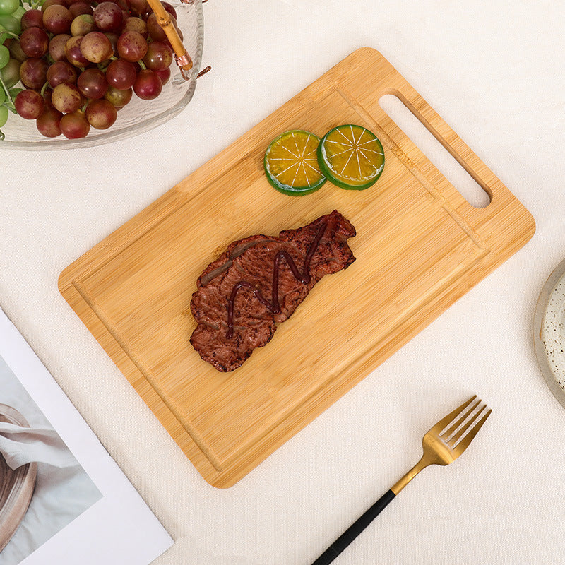 Double-Sided Bamboo Cutting Board Set — Natural Moso Kitchen Chopping Boards