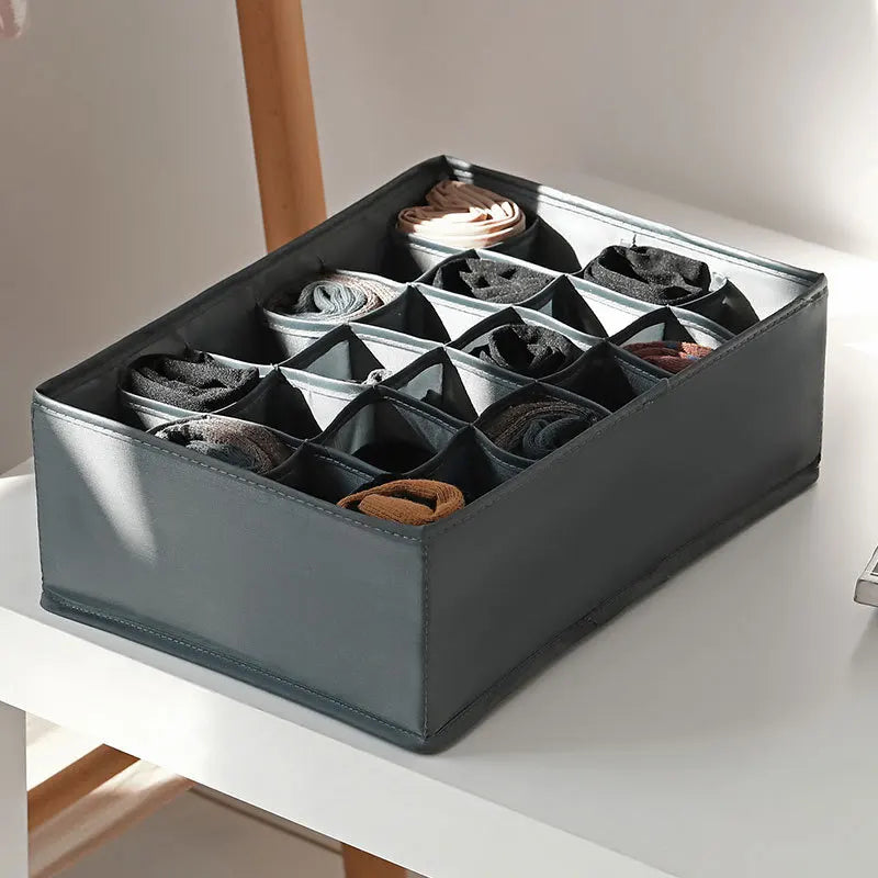 Compartment Drawer Organizer for Underwear, Socks & Scarves