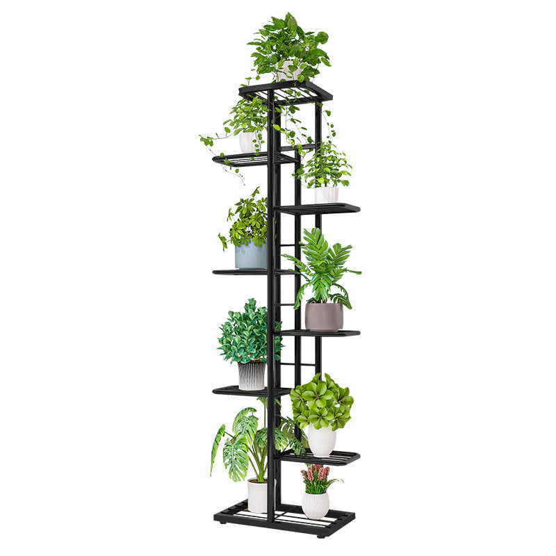 Tall Multi-Tier Metal Plant Stand — Indoor Flower Pot Display Shelf