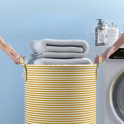 Tall Collapsible Laundry Basket with Handles, Large Capacity