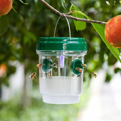 Hanging Wasp & Hornet Trap — Reusable Outdoor Bee Catcher for Garden & Patio