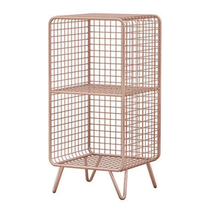 Nordic Wire Grid Shelf — Multi-Tier Metal Storage Organizer Rack