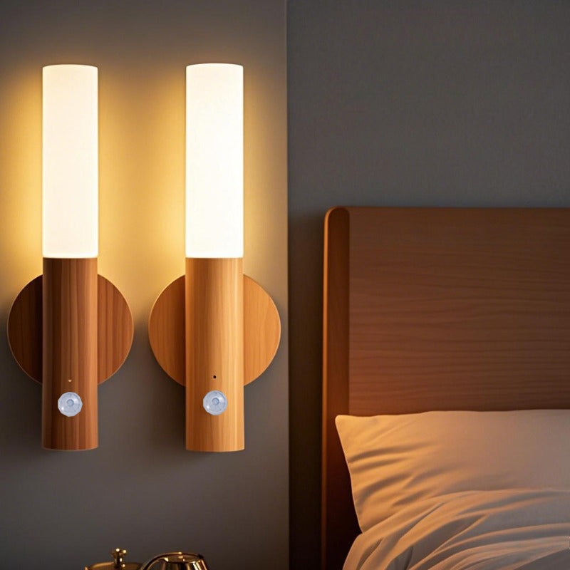 Motion Sensor LED Night Light, USB Rechargeable Wall Light