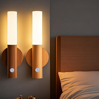 Motion Sensor LED Night Light, USB Rechargeable Wall Light