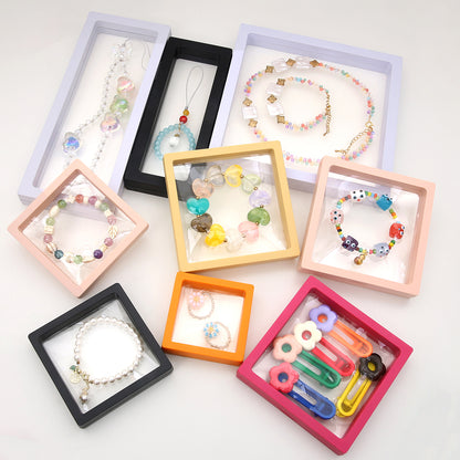 Floating Frame Jewelry Display Case - 3D Suspension Gift Box