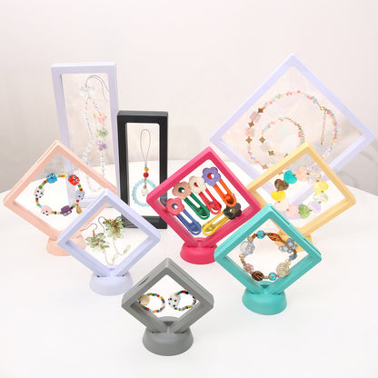 Floating Frame Jewelry Display Case - 3D Suspension Gift Box