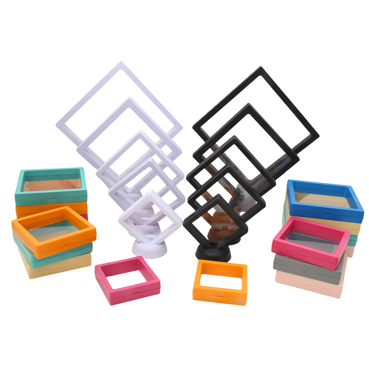 Floating Frame Jewelry Display Case - 3D Suspension Gift Box