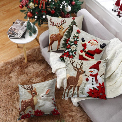 Christmas Throw Pillow Covers — Festive Holiday Cushion Decor