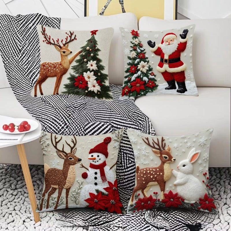 Christmas Throw Pillow Covers — Festive Holiday Cushion Decor
