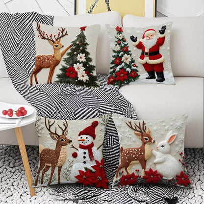 Christmas Throw Pillow Covers — Festive Holiday Cushion Decor