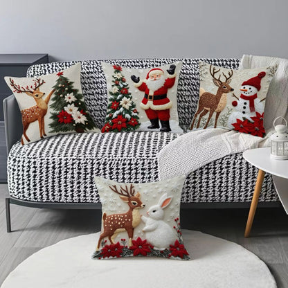 Christmas Throw Pillow Covers — Festive Holiday Cushion Decor