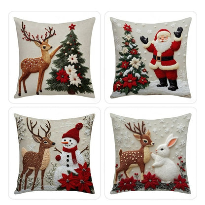 Christmas Throw Pillow Covers — Festive Holiday Cushion Decor