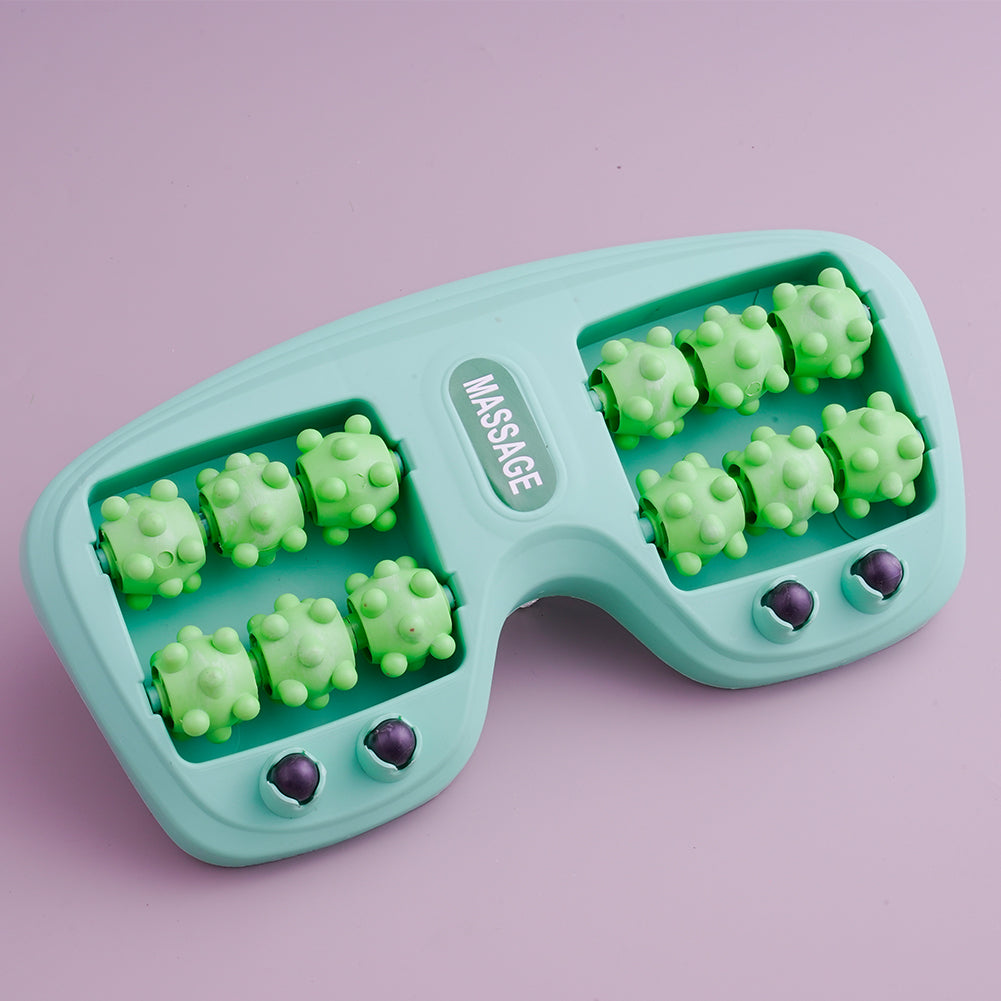 Foot Roller Massager, Multi-Point Wooden-Bead Under-Desk Foot Roller