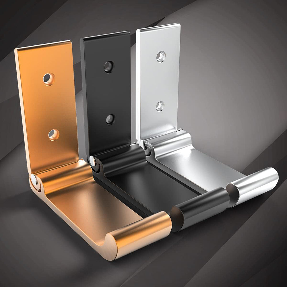 Folding Wall Hooks, Aluminum Alloy Fold-Flat Coat & Towel Hooks